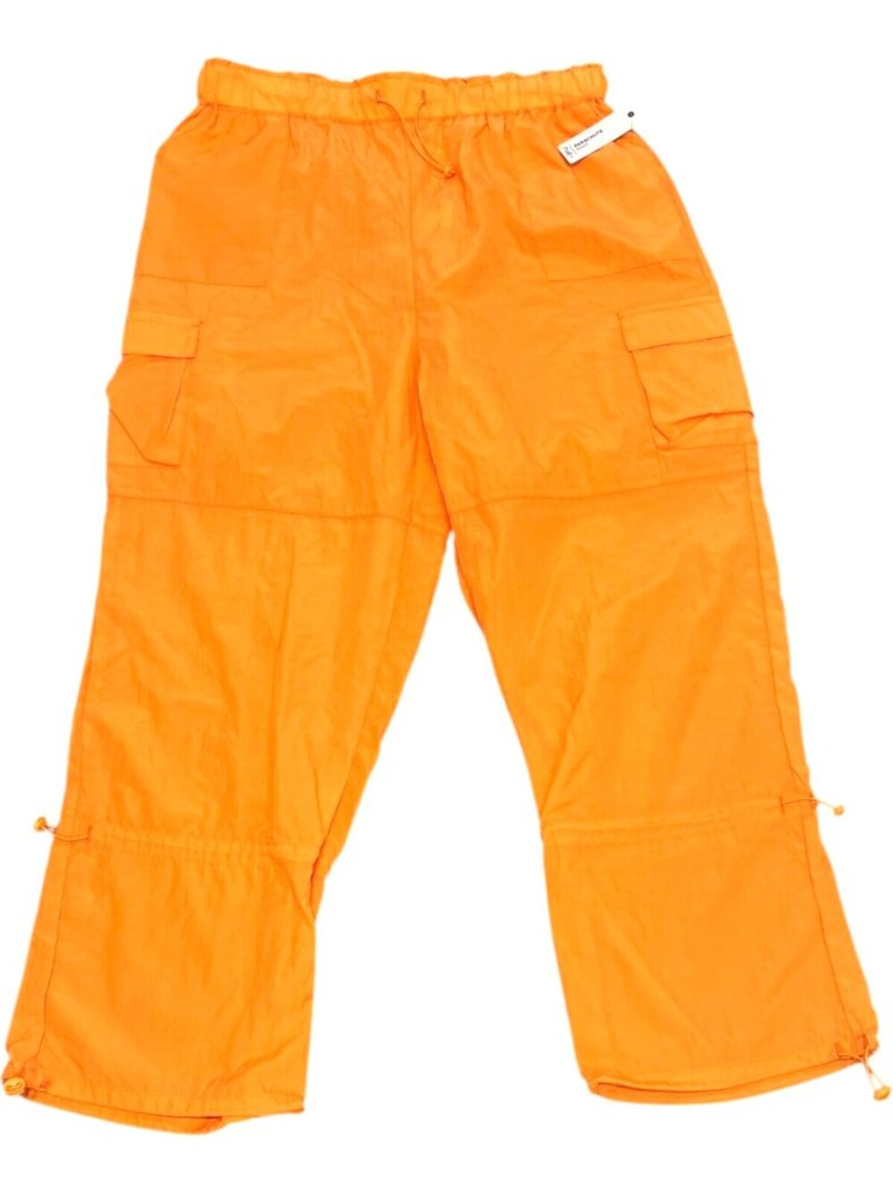 Rue + Mid-Rise Parachute Pants Orange - Women's Size 1 X - NEW - Stretch Waist - Picture 2 of 5